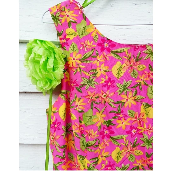 Vintage Floral Silk Dress - Picture 2 of 7